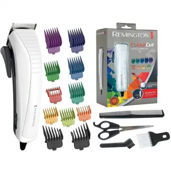 Aparat de tuns Remington HC5035 ColourCut, Lame Inox, Alimentare la retea, 1.5-25 mm, Alb/Gri