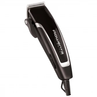 Aparat de tuns Rowenta Driver TN1603F0, 3000rpm, setarea lungimii parului 1-14mm, 20 pozitii pentru lungimea de taiere a parului, Negru/Argintiu