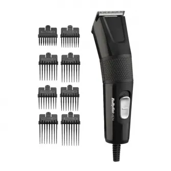Aparat de tuns si aranjat parul si barba BaByliss E756E, Power Hair Clipper, 8 accesorii