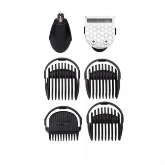 Aparat de tuns si ras BaByliss MT725E 6in1 Multi Trimmer, 6 accesorii, 2 capete, Negru