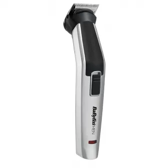 Машинка для стрижки волос и бритва BaByliss MT726E, Многофункциональный триммер Titanium 8in1, 8 аксессуаров, Серебряный