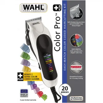Машинка для стрижки Wahl, colorPro plus, 10 насадок для стрижки в комплекте