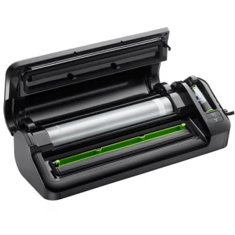 Aparat de vidare FoodSaver FFS017X-01, 1 viteza, port caserole/pungi, 28cm, functie marinare, Argintiu/Negru