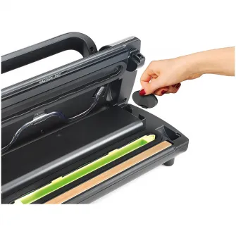 Aparat de vidat Laica VT3217, 15 l/min, Pulse Vacuum, vidare recipiente, Negru/Gri