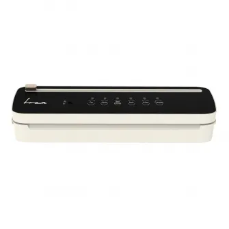 Aparat de vidat si sigilat Fram FAV-100CR-BK, 100W, vidare uscata/umeda, functie sigilare, cutter incorporat, tavita detasabila, vidare caserole, compatibil cu pungi cu latime max. 30 cm, presiune: -0.60 bar, capacitate vidare: 5L/min, crem/negru