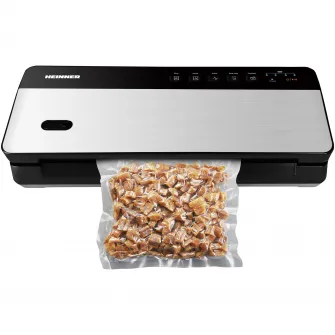 Aparat de vidat si sigilat reincarcabil Heinner HAV-CRD80SS , vidare uscata si umeda, functie sigilare, acumulator LI 11.1V, 2000 MAH, incarcare tip USB, Putere : 80W, negru