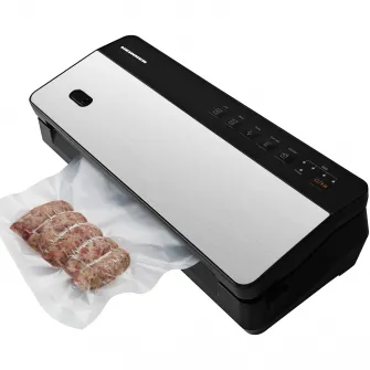 Aparat de vidat si sigilat reincarcabil Heinner HAV-CRD80SS , vidare uscata si umeda, functie sigilare, acumulator LI 11.1V, 2000 MAH, incarcare tip USB, Putere : 80W, negru