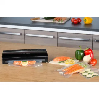 Aparat de vidat Tefal VacuPack Classic VT254070, 110 W, 2 programe, Negru