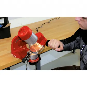Aparat/dispozitiv electric pentru ascutit lant motofierastrau/fierastrau Einhell GC-CS 235 E, 235W, 3000 rot/min,dimensiune piatra 145x22x3.2