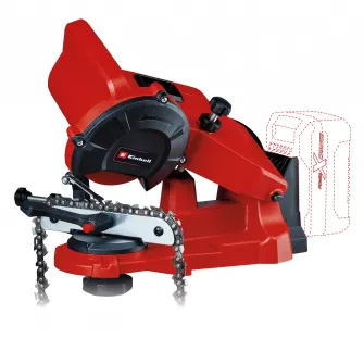 Aparat/dispozitiv pe acumulator pentru ascutit lant motofierastrau/fierastrau Einhell GE-CS 18 Li Solo, 6500 RPM, disc 108x23x3.2 mm, fara acumulator/incarcator in pachet