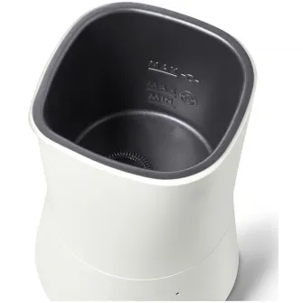 Aparat electric pentru spumarea laptelui Tchibo 625533, 250 ml, baza rotativa, alb