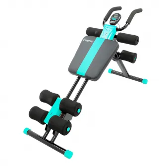Aparat fitness KONDITION AB Dual trainer cu computer, greutate maxima utilizator 100 kg, Turcoaz
