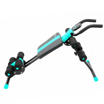 Aparat fitness KONDITION AB Dual trainer cu computer, greutate maxima utilizator 100 kg, Turcoaz