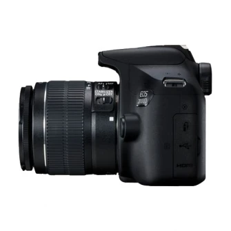 Цифровая зеркальная камера Canon EOS 2000D, 24,1 МП, черный + объектив EF-S 18-55 мм DC III