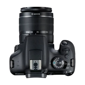Цифровая зеркальная камера Canon EOS 2000D, 24,1 МП, черный + объектив EF-S 18-55 мм DC III
