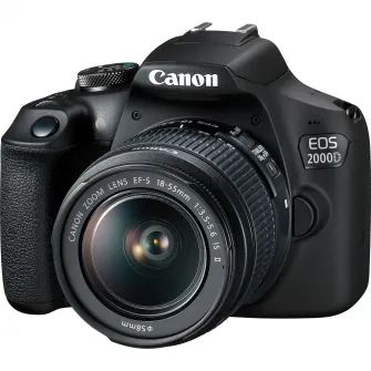 Aparat foto DSLR Canon EOS 2000D BK SEE, 24.1 MP + Obiectiv 18-55 IS