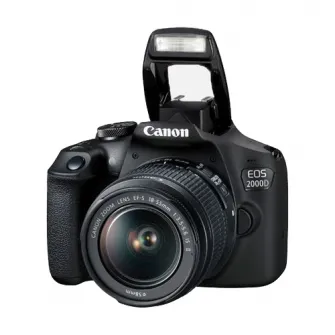 Aparat foto DSLR Canon EOS 2000D BK SEE, 24.1 MP + Obiectiv 18-55 IS