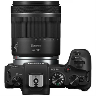 Aparat foto Mirrorless Canon EOS RP, 26.2 MP, Negru + Obiectiv RF 24-105mm IS STM