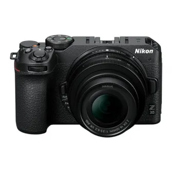 Aparat foto Mirrorless Nikon Z30 Vlogger Kit, 20.9 MP, 4K, Wi-Fi, + Obiectiv 16-50mm, Negru