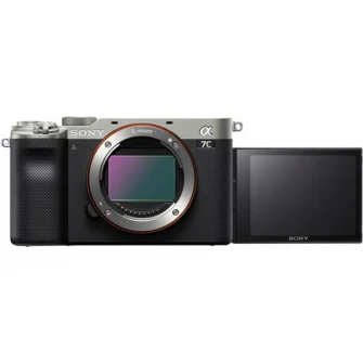 Aparat foto mirrorless Sony Alpha A7C, 24.2MP, Full-Frame, 4K + Obiectiv Sony FE28-60mm F4-5.6, Argintiu