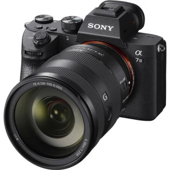 Aparat foto Mirrorless Sony Alpha A7III, 24.2 MP, Full-Frame, E-Mount, 4K HDR, 4D Focus, Wi-Fi, NFC, ISO 100-51200, Negru + Obiectiv SEL24105G 24-105 mm, Negru