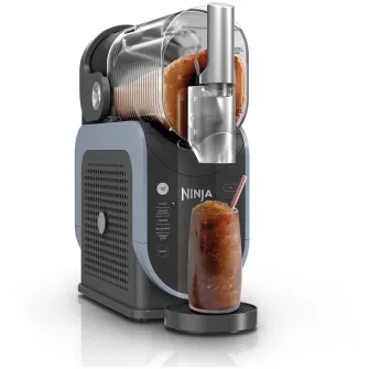 Aparat granita pentru desert Ninja Slushi FS301EU, 2.5L, 5 programe presetate, granita in 30 de min, 7 portii, gri/albastru