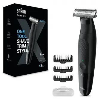 Гибридная бритва и триммер для бороды Braun Series X XT3100 Wet&Dry, гребни 3, черный
