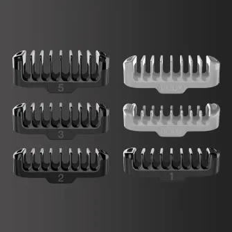 Aparat hibrid de barbierit si tuns barba Braun Series X XT5200 Wet&Dry, 5 piepteni, Negru/Argintiu