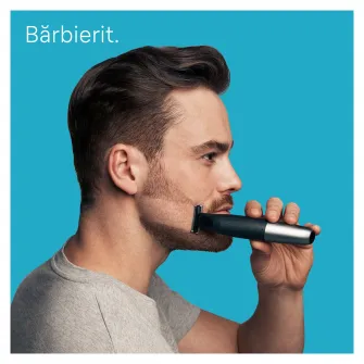 Aparat hibrid de barbierit si tuns barba Braun Series X XT5300 WetDry, Lama 4D, 6 piepteni, 1 capac de protectie, autonomie 45 minute, Husa ,Suport de incarcare, Negru