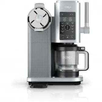 Aparat inghetata la cornet Ninja CREAMi Swirl NC701EU, 13-in-1, maneta 3 viteze pentru cornete, 13 programe, 6 moduri clasice Creami pentru milkshake, gelato si sorbet, 2 boluri 480 ml, Gri