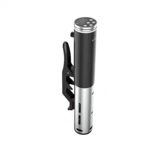 Aparat pentru gatire lenta Aeno Sous Vide ASV0001, 1200W, otel inoxidabil si plastic, interval de temperatura 20–95°С, volumul vaselor de gatit pana la 15 litri, cronometru setat pana la 100 de ore, 4 programe de gatit presetate