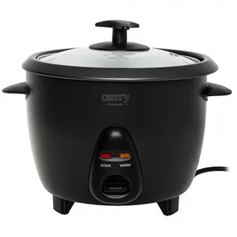Aparat pentru gatit orez, Camry, 1L, cu sita pentru abur, 400 W, negru