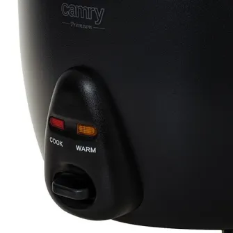 Aparat pentru gatit orez, Camry, 1L, cu sita pentru abur, 400 W, negru