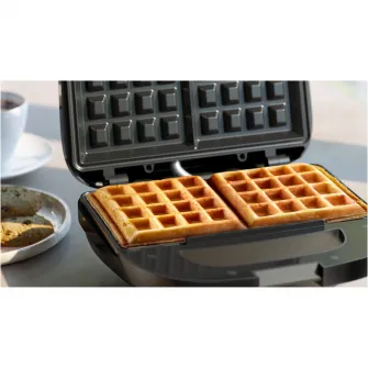 Aparat pentru sandvich-uri si gofre Philips HD2332/90 Seria 3000, 750W, plite neaderente,comutator pornit/oprit, lumini indicatoare, sistem de blocare rapida
