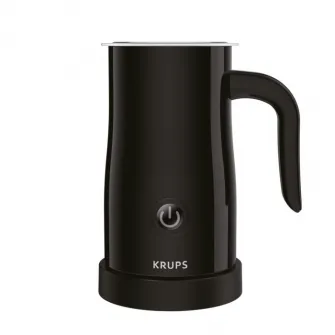 Aparat pentru spumat laptele Krups XL100810, 150 ml, 500 W, Baza rotativa, Invelis antiaderent, Negru