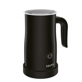 Aparat pentru spumat laptele Krups XL100810, 150 ml, 500 W, Baza rotativa, Invelis antiaderent, Negru