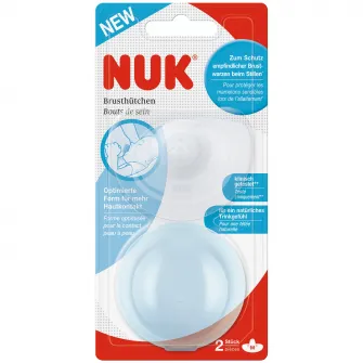 Aparatori pentru san, NUK, SILICON, marimea M, 2 buc