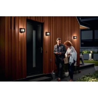 Aplica de exterior Philips myGarden Parterre, LED integrat 1x8W, Negru