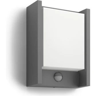 Aplica exterior cu senzor Philips Arbour 1x6W Led, Antracit