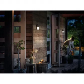 Aplica exterior cu senzor Philips Capricorn 1x6W Led, Antracit