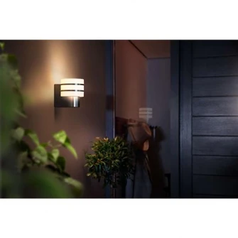 Aplica LED de exterior Philips Hue Tuar, E27, 9.5W (60W), 806 lm, Aluminiu, Bec alb Hue inclus