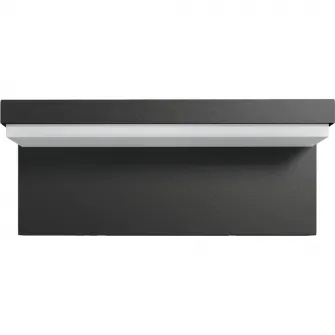 Aplica LED integrat pentru exterior Philips myGarden Bustan, 2x4.5W, 4000K, IP44, Gri inchis