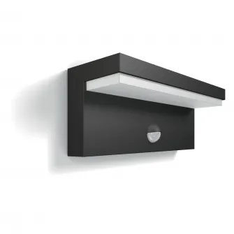 Aplica LED integrat pentru exterior Philips myGarden Bustan, cu senzor miscare, 2x4.5W (35W), 1000 lm, IP44, Gri inchis