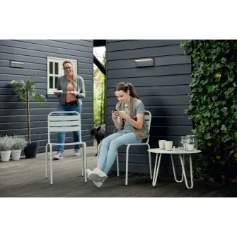 Aplica LED integrat pentru exterior Philips myGarden Bustan, 2x4.5W, 4000K, IP44, Gri inchis