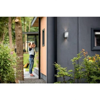 Aplica LED integrat pentru exterior Philips myGarden Cistus, 2x4.5W, 1000 lm, IP44, Inox