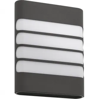 Aplica LED integrat pentru exterior Philips myGarden Raccoon, 1x3W, 270 lm, IP44, Gri inchis