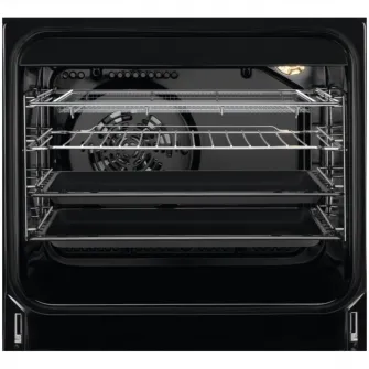 Aragaz AEG CCB56491BW, Vitroceramica, 4 zone de gatit, SteamBake, AirFry, Timer cu display electronic, Grill, Clasa A, 50 cm, Alb