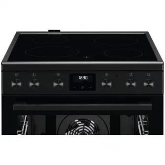 Aragaz AEG CCB6441NBB, Vitroceramic, 4 zone de gatit, Timer cu display electronic, Grill, Clasa A, 60 cm, Negru