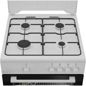 Aragaz Arctic ABGM6600L, Gaz, 4 arzatoare, Safety Plus, Arzatoare cu eficienta ridicata, 60 cm, Alb