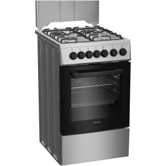 Aragaz Arctic AMG5612GTCLXN, Mixt , 4 arzatoare, Cuptor Electric, 8 Functii, Autocuratate Catalitica, Aqua Drop Clean, Timer, Safty Plus, Clasa A, 50 cm, Inox